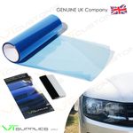 Light Blue Headlight Tint Car Film Fog Light [ 30 x 100cm + Squeegee Tool ]