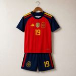 Kids Spain National Team 2026 World Cup Winners Home Kit - 2 Stars Edition 🌟🌟