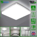 LED Ceiling Panel Light 36W 3240LM Square IP44 Bathroom Kitchen 6000K