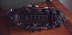 C19 VICTORIAN cast iron combination Door Knocker and Letter box.A KENRICK & SON