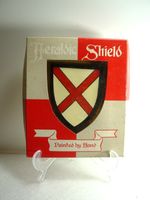 Hand Painted Wooden Wall Heraldic Shield. Jersey R.F.C. No Maker's Mark