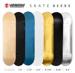 Venom Skateboards Plain Skateboard Deck Maple Wood Blank Skate Board Decks