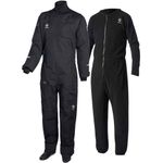 Crewsaver Atacama Pro Unisex Drysuit In Black + Stratum Fleece Undersuit In XL