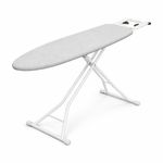 Foldable Ironing Board – Adjustable Height, Sturdy Steel Legs(WHITE)