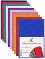 A4 Assorted Foam Glitter Sheets Adhesive Sticky Back Peel Off Acid Free Eva Foam