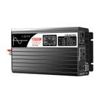 Pure Sine Wave Power Inverter DC 24V TO AC 230V 1500W 3000W Converter Car LCD