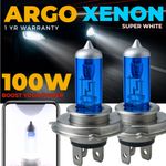 H4 100w Headlight Super White Xenon Upgrade Halogen High Low Beam Car Bulbs 12v