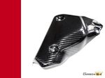 DUCATI 848 1098 1198 CARBON EXHAUST HEAT SHIELD GUARD IN TWILL WEAVE GLOSS FIBRE