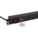 PDU UK Sockets to 13A Plug Power Distribution Units Horizontal 4/6/8 Way/SURGED