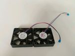 Lot of 2 ICFAN F6015BQ-37LCW DC37V 0.05A 2-Wire Cooling Fan 6015 60mm Set