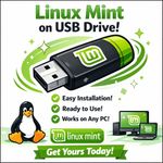 Linux Mint 22.3 USB Drive Cinnamon MATE XFCE Bootable Installer Flash Drive Easy