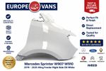 Mercedes Sprinter W907 W910 2019 2025 Wing Fender Right Side OS White BREAKING