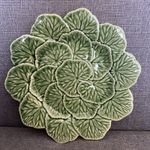 Vintage Bordallo Pinheiro Green Cabbage Leaf Single Plate 22cm Vgc