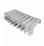 10/20X Fence Post Security Brackets Galvanised Steel Panel Brackets Fits 4” Post