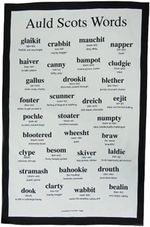 Glen Appin 100% Cotton Kitchen TEA TOWEL Auld Scots Words