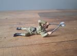 Lineol Prone Danish Army Soldier Cutting Wire.