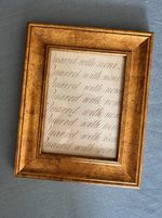 "Quarrel with None" Framed Calligraphy Handwriting Practice from 1814