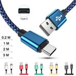 Heavy Duty Quick Fast Charge USB C Type C Data Phone Charger Cable Lead 2m 3m UK