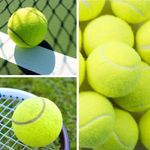30 Used Tennis Balls Mesh Bag Practice Training Dog Fetch Pet Play Ball Set UK