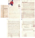 HONG KONG 1888 LEASE DOCUMENT WITH $ 16.20 EMBOSSED STAMP OFFICE VERY RARE