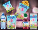 Personalised Peppa Pig Party Bag Favours Labels Wrappers Birthday Decorations