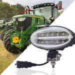 Oval Replacement LED Work Light fits John Deere Tractor 5R 6R 7R 8000 8R 9R