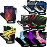 Cycling Gloves Half Finger MTB Bicycle Gel Padded Fingerless 10 designs Unisex