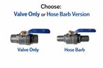 Thread & Hose Barb Inline Ball Valve Female Water Shut Off Tap - 1/2"–4"