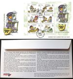 Alderney Stamps: "The Wombles - 50th Anniversary" SS First Day Cover 2018