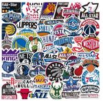 50 x NBA Basketball Stickers USA Sport Badge Vinyl Tablet Mug Garage GYM Sticker