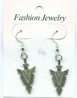 Earrings drop earrings arrowhead bowhunting arrow archery archery