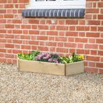 Half Hexagonal Timber Raised Bed – Wooden Garden Planter