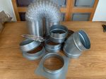 Ventilation Duct Pipe Fan Ducting air conditioning parts aluminium 150mm