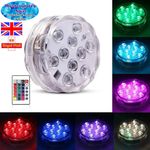 Waterproof LED Light & Remote ~ Hot Tub, Pool, Water Feature, Bath, Party, Vase