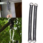 300Kg Bearing Load Heavy Duty Hanging Straps Tree Swing Hanging Kits, Black