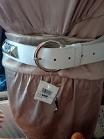 White Patent Belt One Size