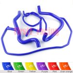 Blue Fit 2005-2012 Ford Focus Mk2 ST225 Silicone Radiator Coolant Hose Kit Pipes
