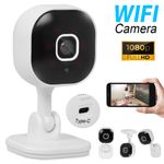 Wifi Security Camera Smart Indoor Pet Dog Cat Cam 2-Way Audio 1080P Night Vision
