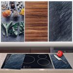 2 Pcs Universal Glass Stove Hob Cover Cutting Chopping Boards Worktop Protectors