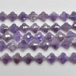 Amethyst  Beads - Four Leaf Clover ,13mm - 15" strand, for Jewellery Making
