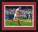 Framed JT Realmuto Philadelphia Phillies Signed 16" x 20" Bat Drop Photo