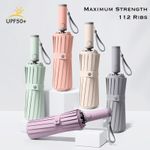 Foldable Umbrella Maxi Strength 112 ribs Flagship Wind resistant 7 colour Cedar®