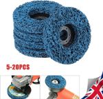 5-20Pcs 115mm Poly Strip Wheel Discs Paint Rust Removal For Angle Grinder Tool