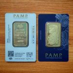 Gold Plated 1oz Bar – Fortuna Style Design – Souvenir Collectible