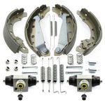Brake Shoes + 2x Wheel Cylinder Rear for Seat Ibiza Mii VW Fox Polo Golf III