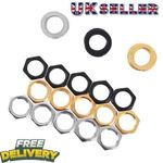 5Pcs Electric Guitar Output Input Jack Socket Nuts Washers Gaskets Part LK