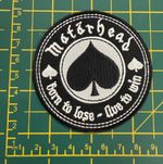 Motorhead Born To Lose Logo Woven Sew Or Iron On Round Patch Officially Licensed