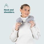 LIVIVO Neck and Shoulder 1L Hot Water Bottle with Removable Grey Cover