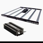Maxibright Varidrive 720W LED Grow Light Fixture, LED Technology, Black/Silver