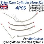 Trim Ram Hydraulic Cylinder Hose For MerCruiser 32-864959 32-864960 Alpha 1 Gen
